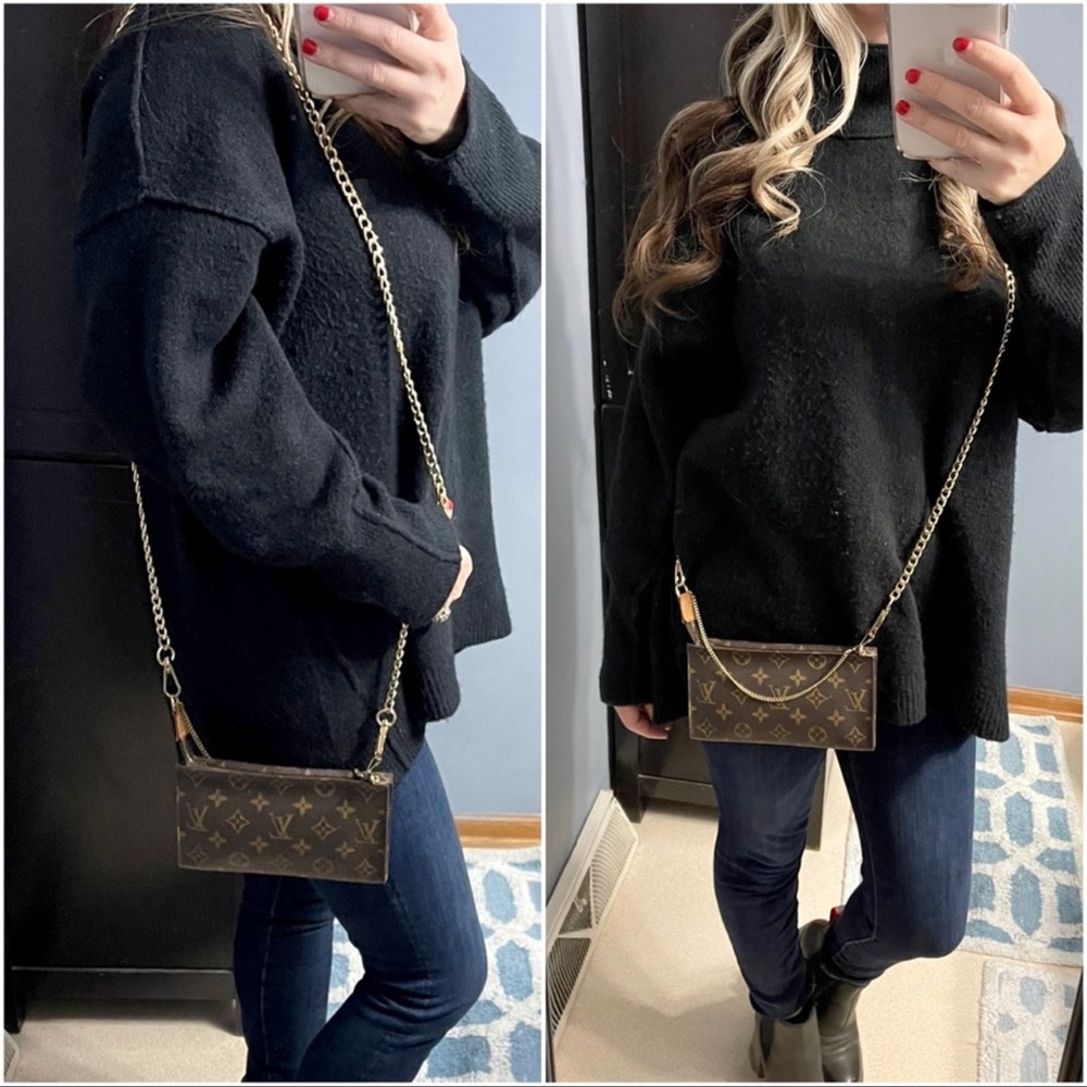 Louis Vuitton Brown Monogram Chain Shoulder Bag - Picture 6 of 15